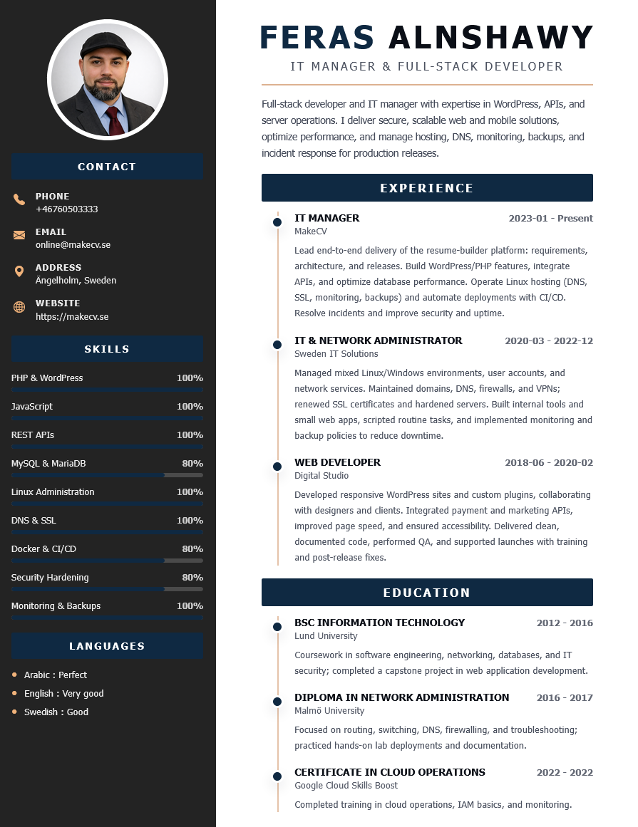 Black Minimal Column