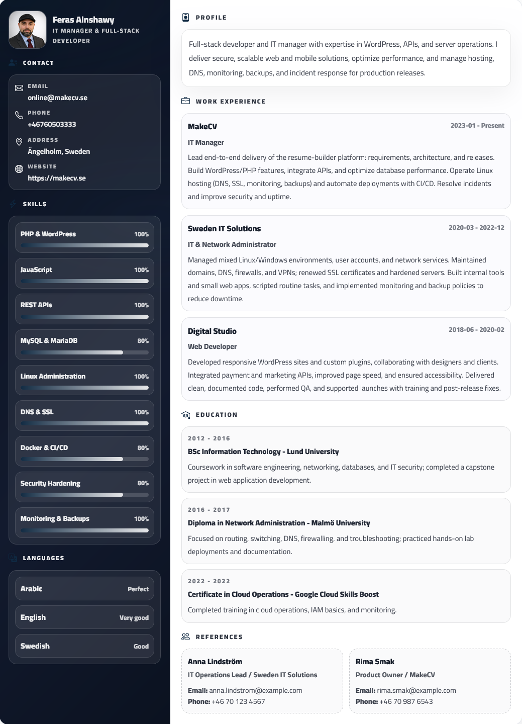 Split Dark Professional